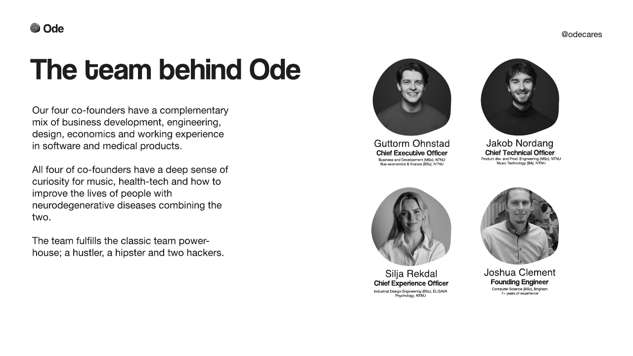 The team behind Ode